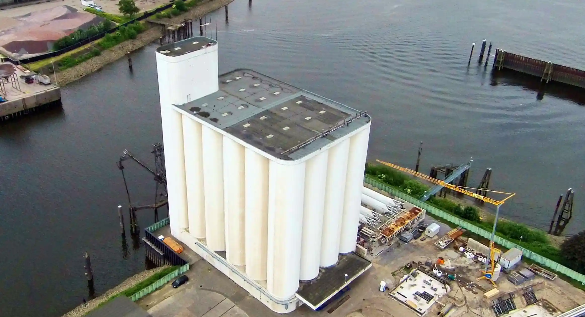 Silo outdoors